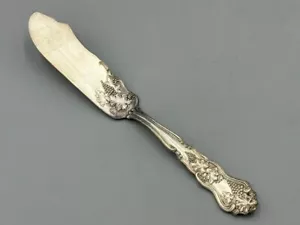 CUCHILLO MANTEQUILLA ASCO American Silver Co patrón de uva Moselle vintage - Imagen 1 de 8