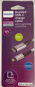 Philips Braided USB-C Charge Cable (DLC4206L-27) - Picture 1 of 2