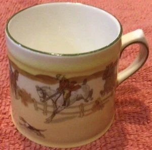 Royal Doulton Fox Hunt Hunting Pattern Handled Punch Cup As Is Over The Fence - Picture 1 of 8