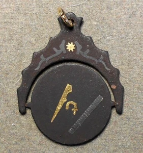 Spinner masónico B922: marcas plateadas y doradas en disco y soporte - cuando gira el Ma - Imagen 1 de 2