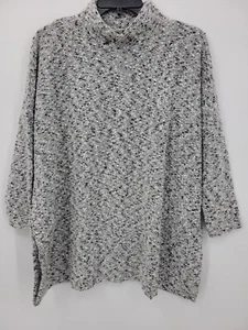 Suéter Lou and Gray for Loft Mujer Pequeño Negro Gris Marl Playa Boho Pullover - Imagen 1 de 13