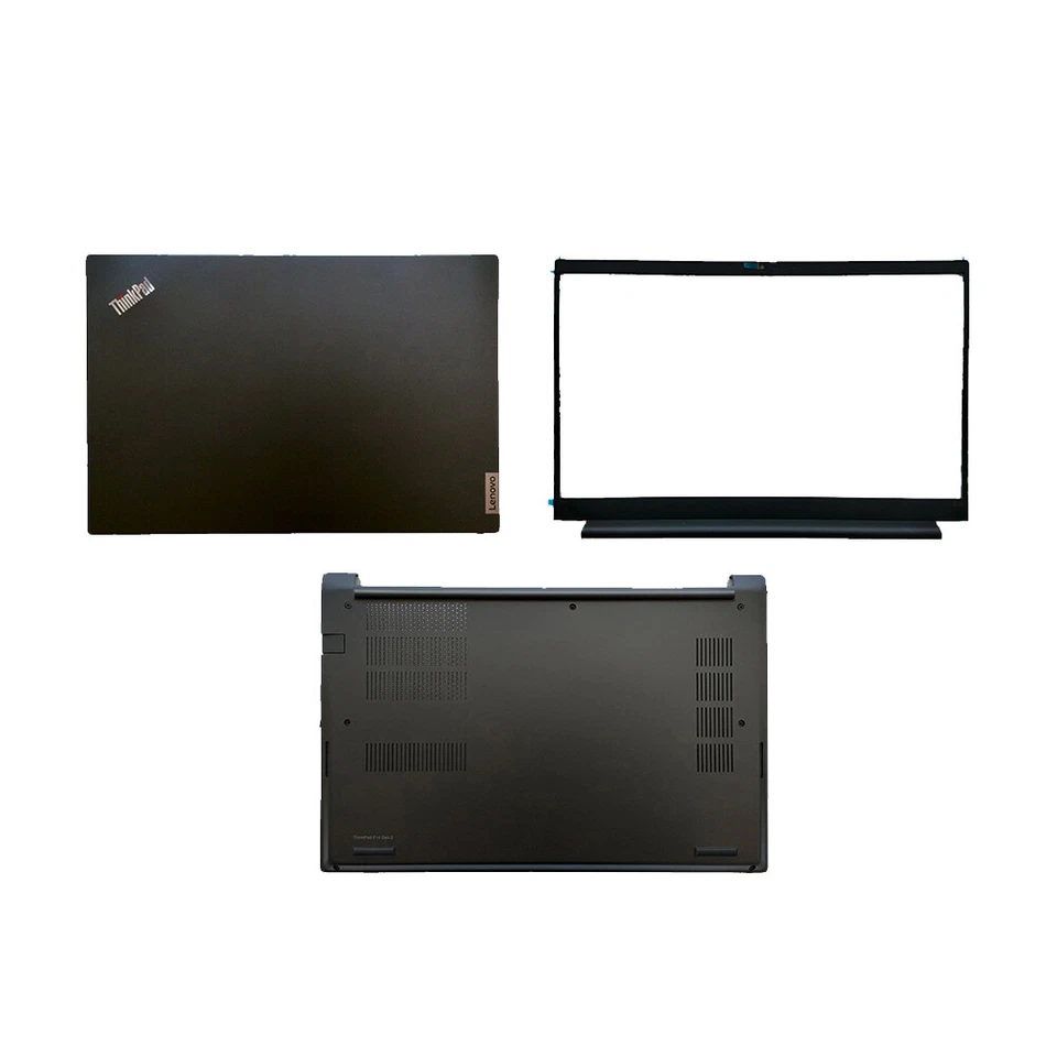Nueva cubierta trasera LCD/bisel/funda inferior para Lenovo Thinkpad E14 Gen 2 Gen 3 negra Foto 1 de 1