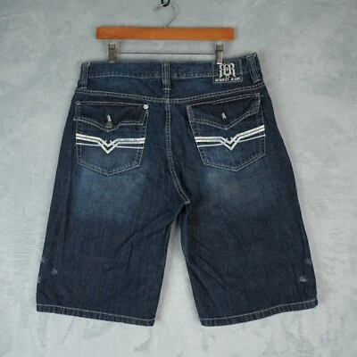 Pantalones Cortos Vaqueros Vintage Request Para Hombre 36 Sueltos Y2K Hip Hop Urban Streetwear    Foto 1 de 4