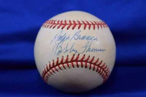 Ralph Brance Bobby Thomson JSA Coa Autograph National League Signed Baseball - Picture 1 of 2