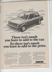 Anuncio original de revista Fiat 128 1977 personalizado "No hay mucho que añadir..." - Imagen 1 de 1