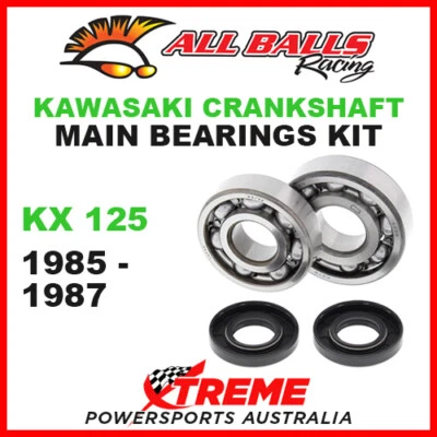 Rodamientos principales cigüeñal All Balls 24-1007 Kawasaki KX 125 KX125 1985-1987 MX Foto 1 de 2