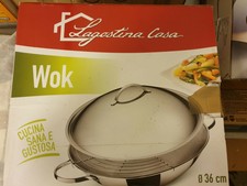 LAGOSTINA SPECIALI WOK ACCIAIO INOX CM 36