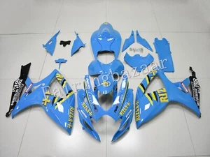 Kit de carenado por inyección ABS 2006 GSXR600 GSXR750 azul negro negro - Imagen 1 de 7