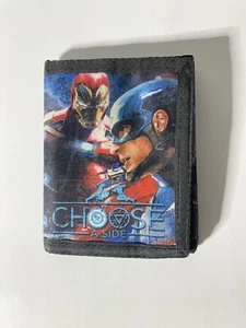 Marvel Civil War Team Captain America Iron Man Boy's Tri-Fold Wallet NWT - Picture 1 of 4