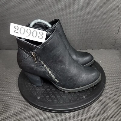 Botas de tacón Rampage Ram para mujer talla 8M negras con cremallera lateral Foto 1 de 4