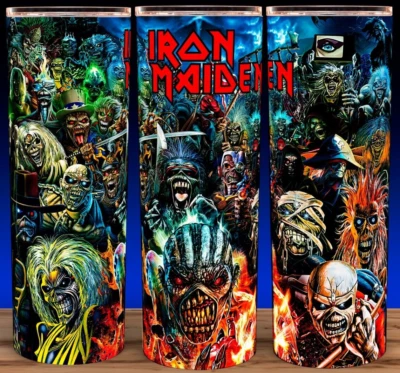 Iron Maiden Eddie the Head Skulls Collection Heavy Metal Cup Mug Tumbler 20oz - Image 1 of 3