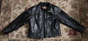 Vintage Harley Davidson Motorcycles Studded Leather Jacket Size Xtra Large
