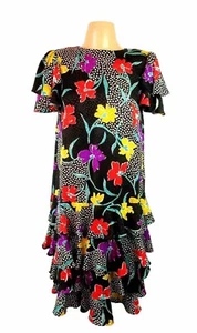 A Pea in the Pod Maternity Dress Polka Dot floral Bridal Shower Ruffle sz 6 - Picture 1 of 9