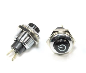 5pcs MOMENTARY Pushbutton E-Switch, SPST-NO 3 Amp 120 volt 3A 120v - Picture 1 of 3