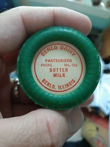 BENLD DAIRY BUTTERMILK ILLINOIS CARDBOARD MILK BOTTLE CAPS FREE SHIPPING - Picture 1 of 3