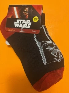 Star Wars Toddler Socks Darth Vader Size 6-7.5 Shoe Size 8-10 Free Shipping - Picture 1 of 3