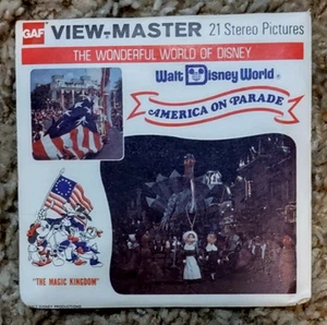 Carretes View-Master de colección gaf, Walt Disney World, paquete America on Parade #. A 954 - Imagen 1 de 5
