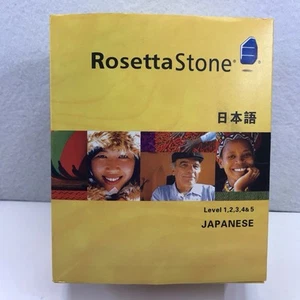 Rosetta Stone Learn JAPANESE Level 1, 2 ,3,4,5 CD’s Full Version for Windows Mac - Picture 1 of 5
