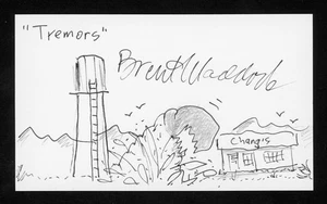 Brent Maddock Created Tremors, Short Circuit signed 3x5 Index SKETCH Card E28428 - Bild 1 von 1