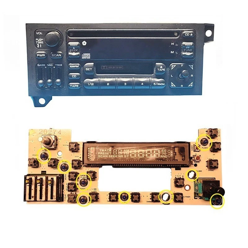 12pcs Blue LED Light Bulbs Kit For Dodge Chrysler and Jeep Radio - Image 1 of 1