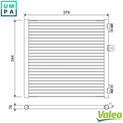 CONDENSER AIR CONDITIONING 822660 FOR PORSCHE MA1.75 3.8L MDH.NA/MDB.CA 3.8L 911 - Image 1 of 4