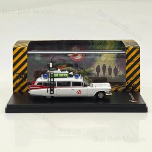 YS 1/64 Cadillac Ghostbusters Ecto-1 Diecast Model Minicar White Limited - Picture 1 of 10