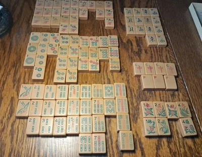 Vintage Piroxloud Mah- Jong Tiles (2) - Image 1 of 4