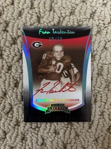 2006 Press Pass Legends Fran Tarkenton Legacy Auto /25 Georgia Bulldogs HOF - Picture 1 of 2