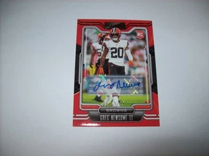 Greg Newsome II 2021 Panini Playbook Rookie Card Signatures \99 Free Shipping - Picture 1 of 5