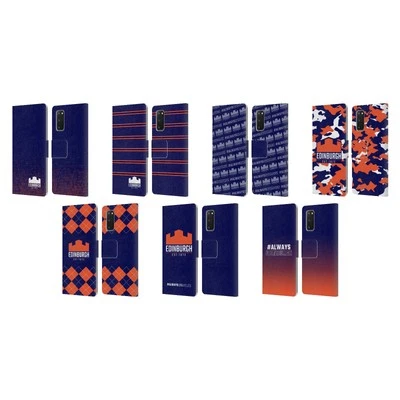 OFFICIAL EDINBURGH RUGBY LOGO 2 LEATHER BOOK CASE FOR SAMSUNG PHONES 2 - Image 1 of 4