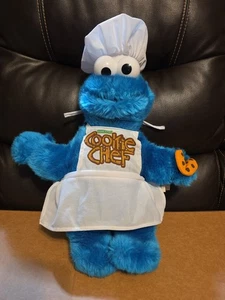 Sesame Street Cookie Monster Cookie Chef 19" Plush Doll Nanco - Picture 1 of 6