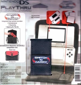 Nintendo Playthru Switch 'N Carry System schwarze Kunstlederhülle für DS 4E - Bild 1 von 3