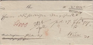 Brief aus Ostrowo 1819 nach Wien - Bild 1 von 2