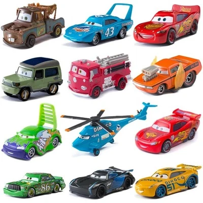 Disney Cars Lightning McQueen Mater 1:55 Diecast Metal Toy Car Kids Gift USA - Image 1 of 4