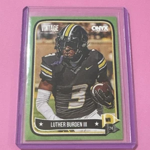2024 Onyx Vintage Football Luther Burden III Missouri Tigers Green /50 - Picture 1 of 2