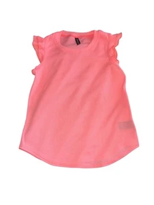 Pixie Lane Girls Flutter Sleeve Rounded Hem Tee Size 7 - Picture 1 of 4