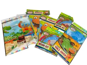 Dinosaur Train Party Decorations New table cloth, banner, Cupcake Decor Pennant - Picture 1 of 4