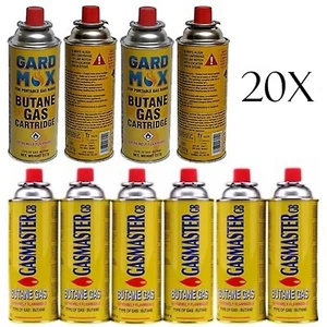 20X Butane Gas Canisters For Portable Stove Cookers Grill Heaters Weed Wand 227g - Picture 1 of 1