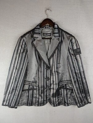 Gerry Weber Traje Chaqueta Blazer Talla 14 Informal Mujer Poliéster Mezcla Rayas Foto 1 de 4