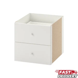 IKEA Kallax 2-Drawer Insert Compatible Storage Organizer for Cube Shelf 33x33 cm - Picture 1 of 6