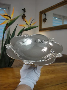 Luxus Obstschale Prunkschale Jugendstil Schale Silber Konfektschale Antik Edel - Picture 1 of 7