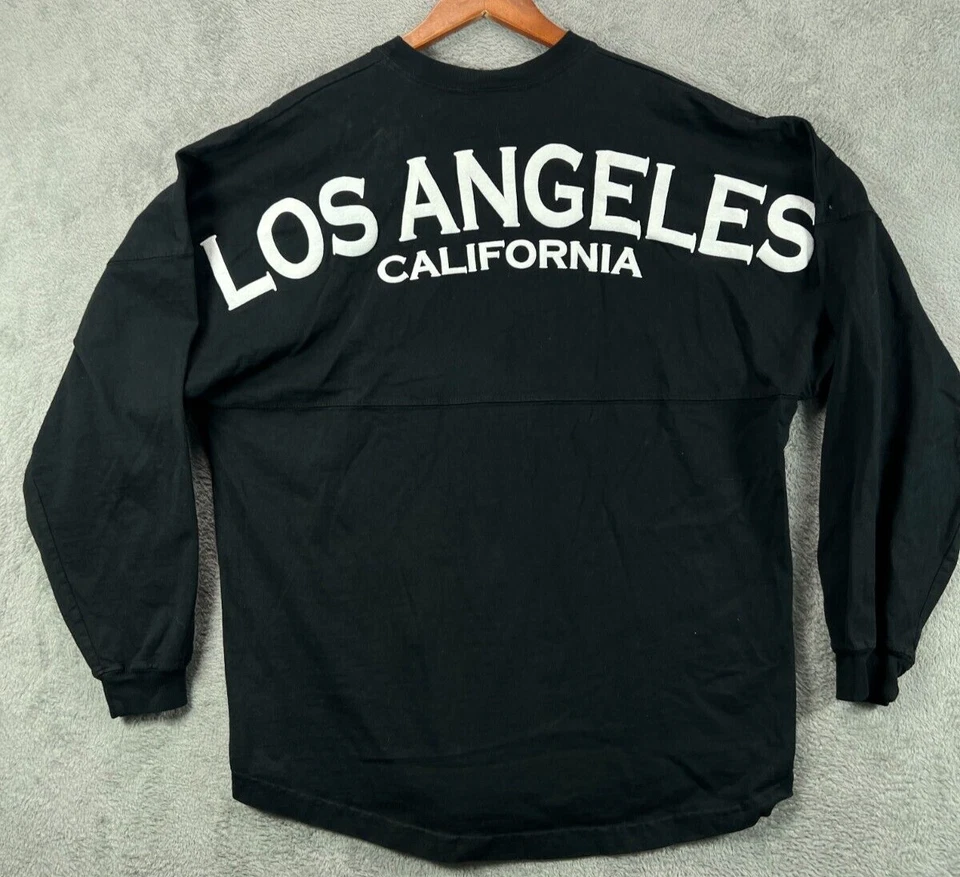 Los Angeles California Spirit 球衣衬衫黑色长袖大号衬衫棉质 — 第 1/4 张图片