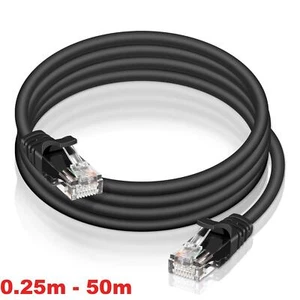 Netzwerkkabel CAT 6 Für DSL LAN Ethernet Kabel RJ45 Patchkabel Rundkabel PC Rund - Bild 1 von 8