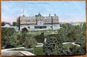 Harrogate Hotel Majestic Edwardian Yorkshire Postcard - Picture 1 of 3