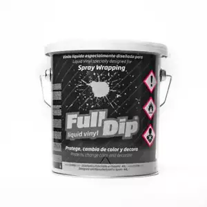 Colores sólidos y metálicos para bañera de 4 L de inmersión completa - pintura para automóvil pelable envoltura en aerosol mate - Imagen 1 de 9