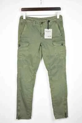 Pepe Jeans Bardot 716 Army pantaloni donna W26/L32 zip - Immagine 1 di 4