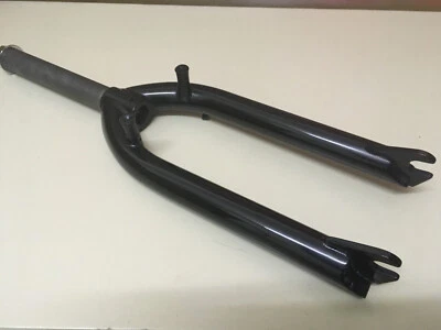 Mid School BMX Odyssey Unstamped Flatland Fork 1pc headtube U-brake 14mm slots Foto 1 de 4