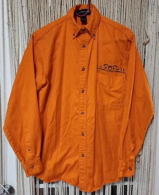 Jonathan Corey Orange Long Sleeve Button-up Old Biker Clothing Co Size Sm - Image 1 of 4