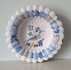 Stunning Rare Nevers French Faience 17th Century Lobed Dish Maiolica Delftware
