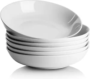 10 Strawberry Street Simply White36 Oz Pasta Dinner Bowl Set 6 Material Ceramic  - Picture 1 of 11